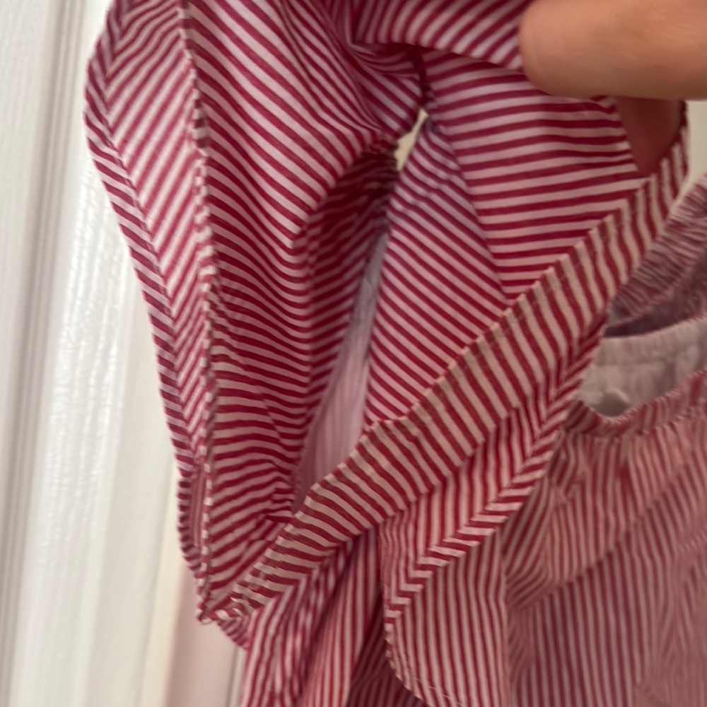 Striped Red Ruffle dress - Picture 4 of 5